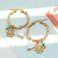 Inspirationsets Schmuck herstellen mit Anhängern und Zwischentsücken aus Edelstahl