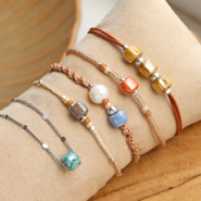 Inspirationsets Eleganten Schmuck mit griechischen Keramikperlen in Designerqualität gestalten
