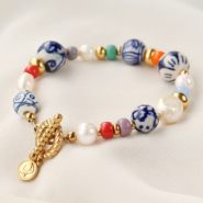 Inspirationsets Ideen für Schmuck mit handbemalten Keramikperlen