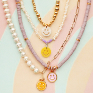 Inspirationsets Werden Sie kreativ mit fröhlichen Plexx- und DQ-Metall-Smiley-Anhängern