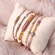 Inspirationsets Zeit fuer Inspirationen! Schmuck entwerfen mit Edelstahldiscperlen und Ohrringen fuer Cabochons.