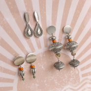 Inspirationsets Wie man elegante Ohrringe mit TQ-Metallperlen und Anhängern herstellt.