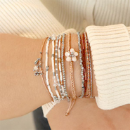 Inspirationsets Stilvolle Armbandkollektion mit Haematitperlen