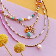 Inspirationsets Halsketten mit Acrylperlen Matt selbst machen