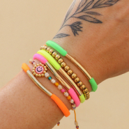 Inspirationsets Werden Sie kreativ mit dem elastischen Band Ibiza in Neonfarben