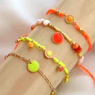 Inspirationsets Neon-Schmuck mit Schmuckzubehörteilen und Anhängern aus DQ-Metall herstellen 
