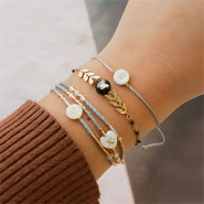 Inspirationsets Mit Glasperlen Rondellen und Herzen Armbaender designen 