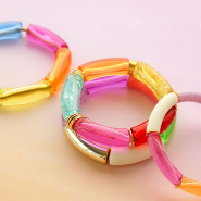 Inspirationsets So integrieren Sie Tube Acrylperlen in Armbänder und Halsketten