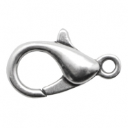 Metall DQ Karabinerverschluss 23mm Antik silber (Nickelfrei)