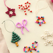 Inspirationsets Verspielter Weihnachts-Schmuck aus Acrylperlen