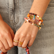 Inspirationsets Perlenzauber: Armbänder mit tschechischen Pressglasperlen