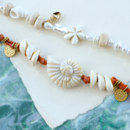 Inspirationsets Sealife-Schmuckideen mit Acrylperlen und Anhaengern