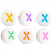Acryl Buchstaben X Multicolor-Weiss