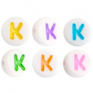 Acryl Buchstaben K Multicolor-Weiss