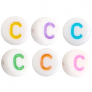 Acryl Buchstaben C Multicolor-Weiss