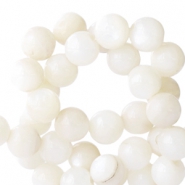 Perle Muschel Basic rund 4mm White