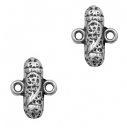 Anhänger Metall TQ Boho Totum Zwischenstück Antique silber
