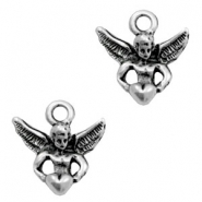 Anh&auml;nger Metall TQ Engel Antique silber