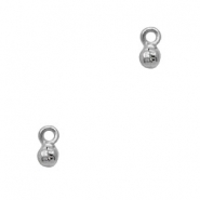 Anhänger Metall TQ Glöckchen 5mm Antique silber