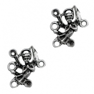 Anh&auml;nger Metall TQ Engel Zwischenst&uuml;ck/Fassung f&uuml;r Swarovski PP32 Antique silber