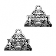 Anhänger Metall TQ boho style Dreiecksform Antique silber