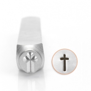 ImpressArt Figurenstempel Kreuz 6mm Silber
