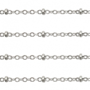 Zubehör aus Stainless Steel - Rostfreiem Stahl Gliederkette 2mm Silber