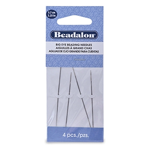 F&auml;delnadel 5.7cm Beadalon grosse &Ouml;se Silber