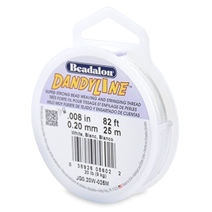 Schmuck Draht Dandyline 0.20mm White