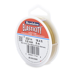 Schmuck Draht Elastik Beadalon 0.8mm 5 meter Satin Gold