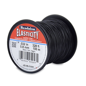 Schmuck Draht Elastik Beadalon 0.8mm 100 meter Black