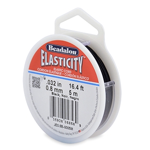Schmuck Draht Elastik Beadalon 0.8mm 5 meter Black