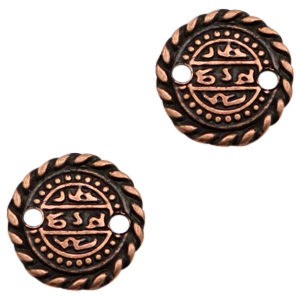 Anh&auml;nger Metall TQ Zwischenst&uuml;ck Orientalische M&uuml;nzen 17mm Kupfer (nickelfrei)