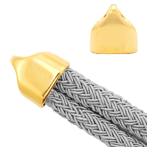 Endkappen Metall DQ &Oslash;20x10mm Gold (Nickelfrei)