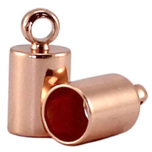 Endkappen Metall DQ 3mm Rose gold 