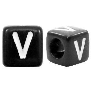 Acryl Buchstaben V Schwarz