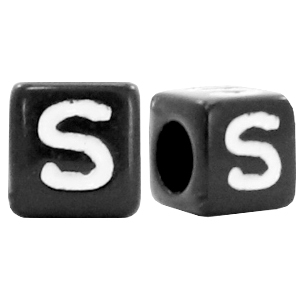 Acryl Buchstaben S Schwarz