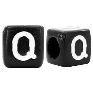 Acryl Buchstaben Q Schwarz