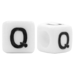 Acryl Buchstaben Q Weiss