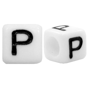 Acryl Buchstaben P Weiss