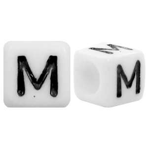 Acryl Buchstaben M Weiss