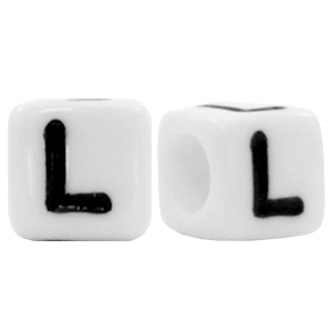 Acryl Buchstaben L Weiss