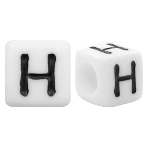 Acryl Buchstaben H Weiss