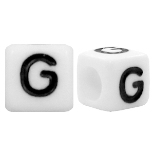 Acryl Buchstaben G Weiss