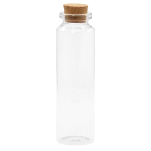 Kork Wunsch Flaschen 10x3cm Transparent