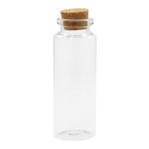 Kork Wunsch Flaschen 8x3cm Transparent