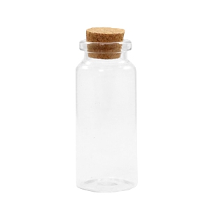Kork Wunsch Flaschen 7x3cm Transparent