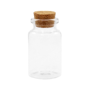 Kork Wunsch Flaschen 5x3cm Transparent
