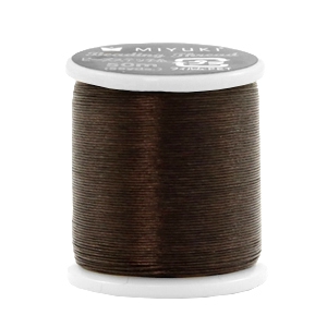 Miyuki Kordel beading Dunkel braun