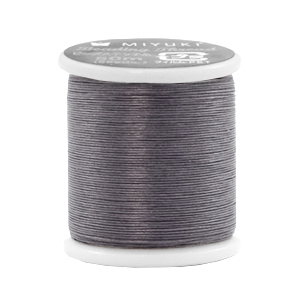 Miyuki Kordel beading Dunkel grau